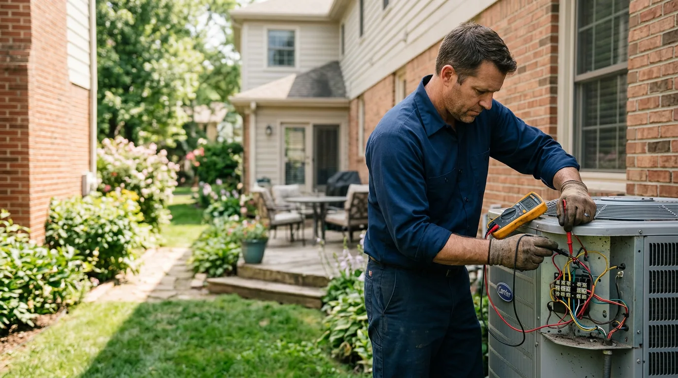 HVAC technician working near Hartline, WA
